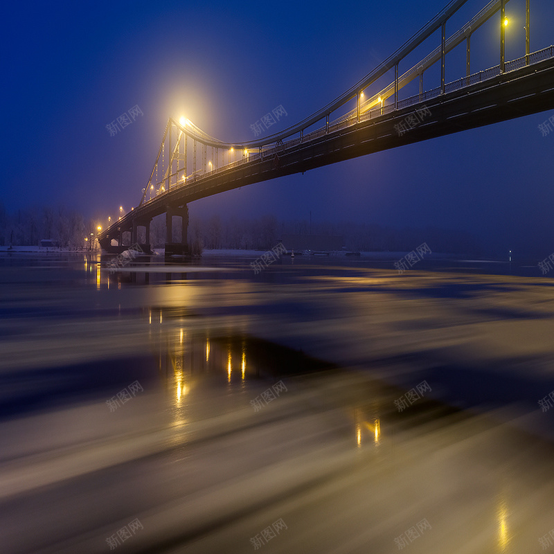 黄昏的高架桥psd_88icon https://88icon.com 主图 摄影 灯光高架桥水面 风景