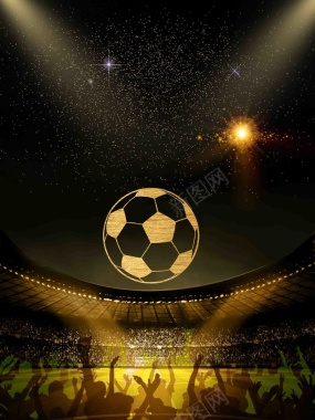 世界杯足球比赛海报背景模板背景