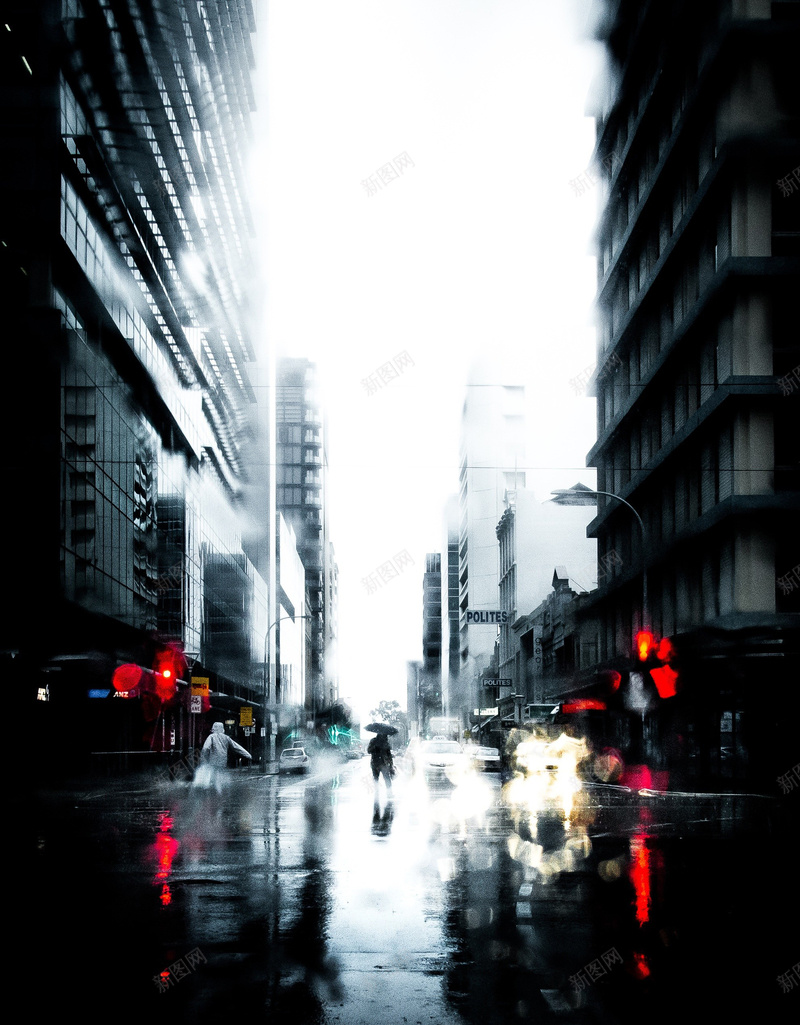 雨中街道背景jpg_88icon https://88icon.com 下雨街道 城市 摄影 背景 雨天 风景 马路