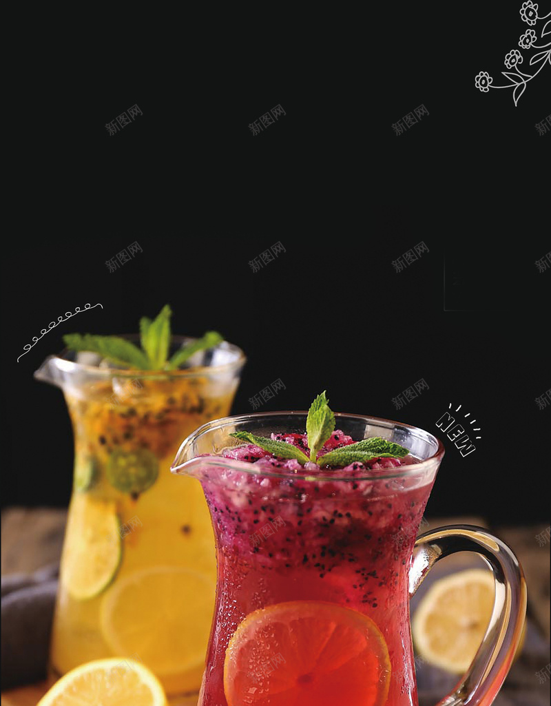 黑色简约清爽夏季酷饮海报背景jpg设计背景_88icon https://88icon.com 冰激凌 冷饮 凉茶 凉茶海报 夏季酷饮 夏日酷饮 柠檬水 水果茶 沙滩冷饮 清补凉