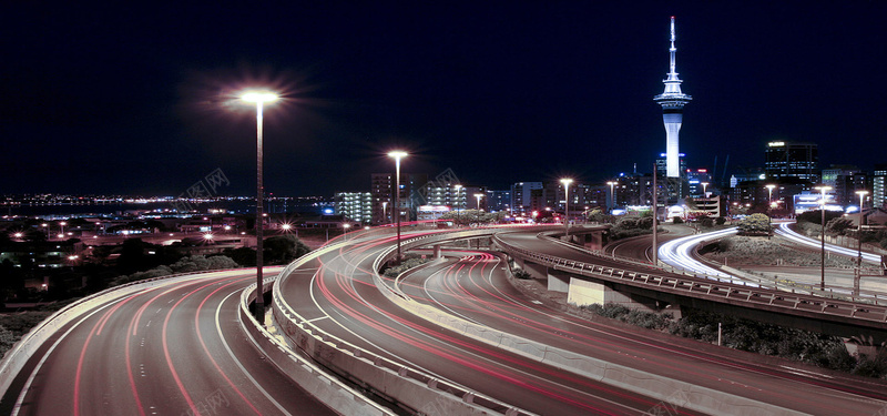 城市道路夜景jpg_88icon https://88icon.com 城市 夜景 摄影 海报banner 道路 风景