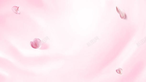 粉色漩涡花瓣背景