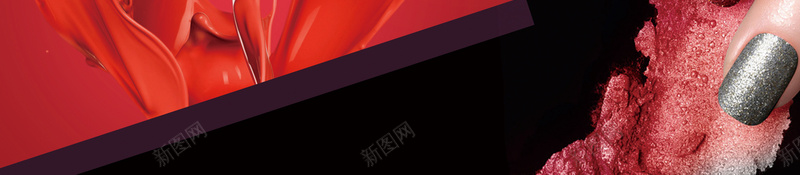 美容美甲宣传单海报psd设计背景_88icon https://88icon.com 时尚 梦幻 浪漫 红色 美容 美甲