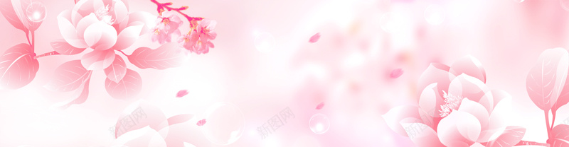 粉红色花朵花瓣背景背景