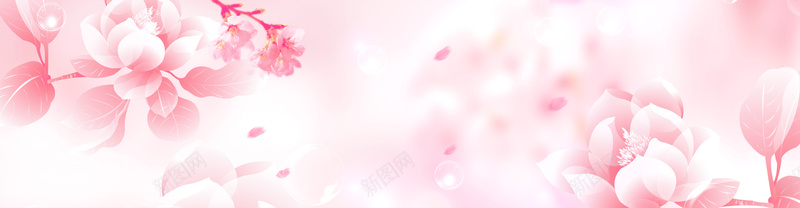 粉红色花朵花瓣背景psd设计背景_88icon https://88icon.com 梦幻 浪漫 海报banner 粉红 花朵 花瓣