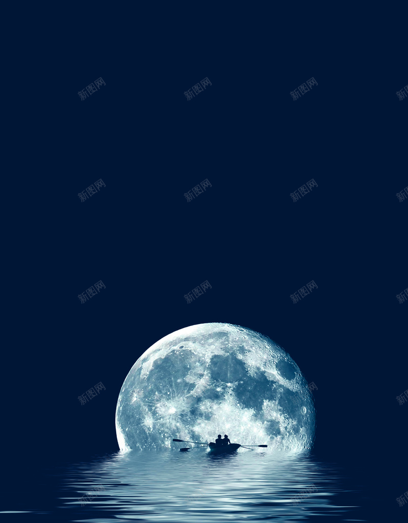蓝色人类月球日海报psd设计背景_88icon https://88icon.com 720 七星伴月 人类月球日 嫦娥奔月 手绘 探索太空 月亮 月球表面 每月之星 蓝色 风水球