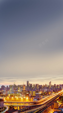 曼哈顿夜景城市夜景风光高清图片