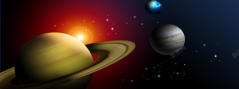 星球背景psd设计背景_88icon https://88icon.com 其他 地球 太阳系 宇宙 星球 海报banner 火星 金星 银河系