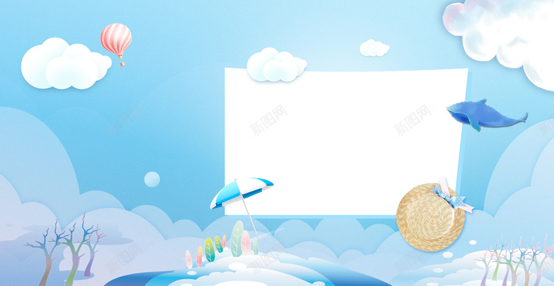 蓝色海洋广告背景psd设计背景_88icon https://88icon.com PSD 促销 卡通 可爱 平面 广告 折扣 模板 海报 海洋 海豚 素材 聚划算 背景 船 蓝色