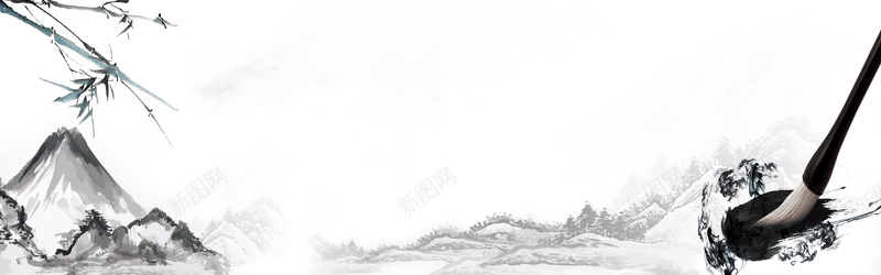 绘画古典中国画毛笔白色bannerpsd设计背景_88icon https://88icon.com 中 中国风 传统 典雅 古典 古典中国画 唯美 复古 广告 文艺 素材 绘画 背景 花朵 设计