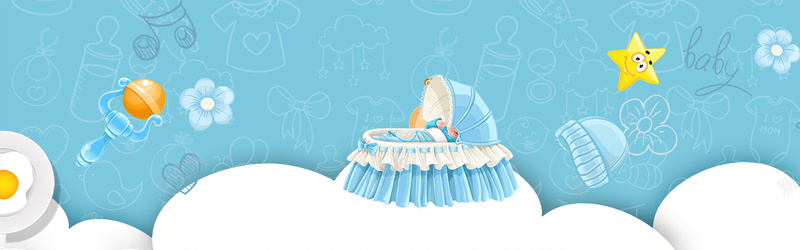 卡通儿童婴儿用品海报bannerpsd设计背景_88icon https://88icon.com 创意手绘卡通背景 卡通 卡通背景 可爱背景 小清新可爱背景 海报 淘宝 背景 风格
