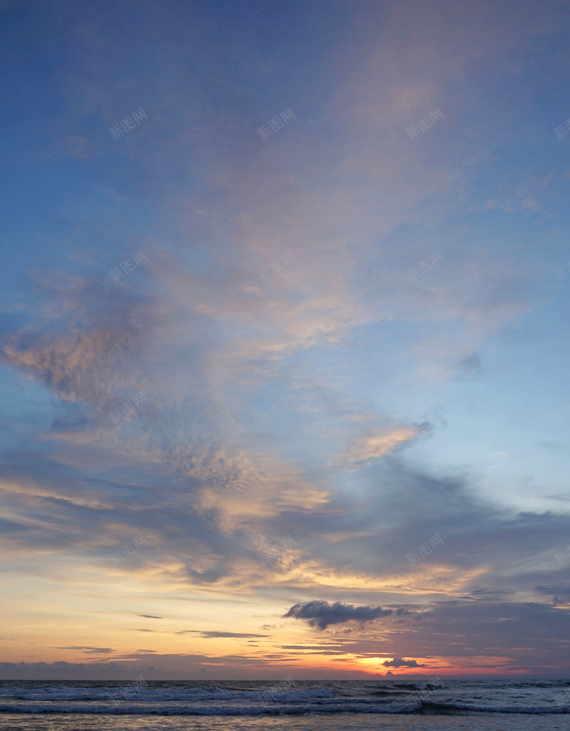 海边夕阳海景H5背景jpg设计背景_88icon https://88icon.com H5背景 云彩 夕阳 天空 海边 素材 蓝色 风景