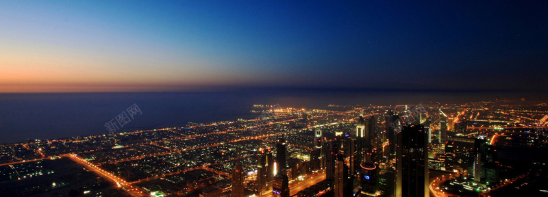 城市俯瞰夜景摄影图片