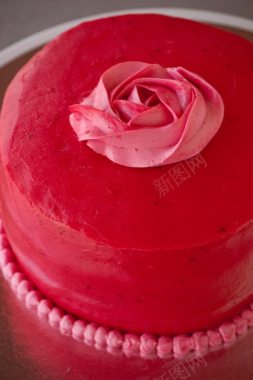 红色糕点玫瑰甜品背景