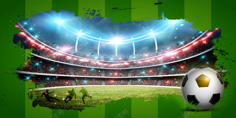 足球场少年足球比赛海报背景背景