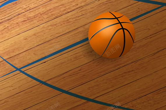 卡通质感篮球球场激情球赛背景矢量图背景