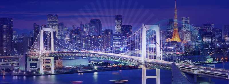 城市夜景psd_88icon https://88icon.com 城市 夜景 大桥 大都市 摄影 海报banner 男人节 风景