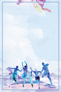 毕业季青春不散场PSD背景