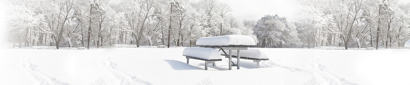 雪景banner创意摄影图片