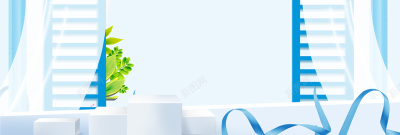 母亲节文艺小清新蓝色bannerpsd设计背景_88icon https://88icon.com 丝带 化妆品 妈妈 小清新 手绘花 服装 母亲节 母亲节素材 母亲节背景 电商 窗户 阳台