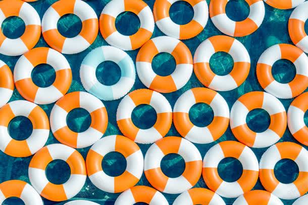 文艺小清新泳圈装饰jpg设计背景_88icon https://88icon.com 文艺 清新 装饰