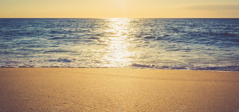 阳光大海沙滩背景摄影图片
