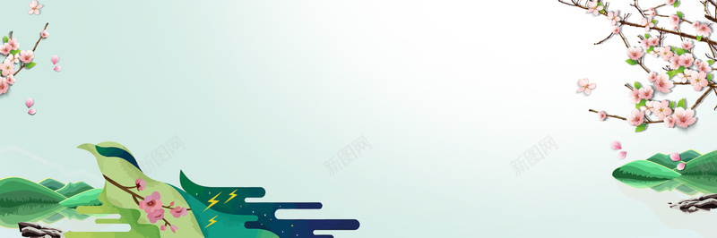 二十四节气惊蛰卡通bannerpsd设计背景_88icon https://88icon.com 24节气 中国传统节日 二十四节气 卡通 可爱 惊蛰 惊蛰节气 手绘 淡雅 简约