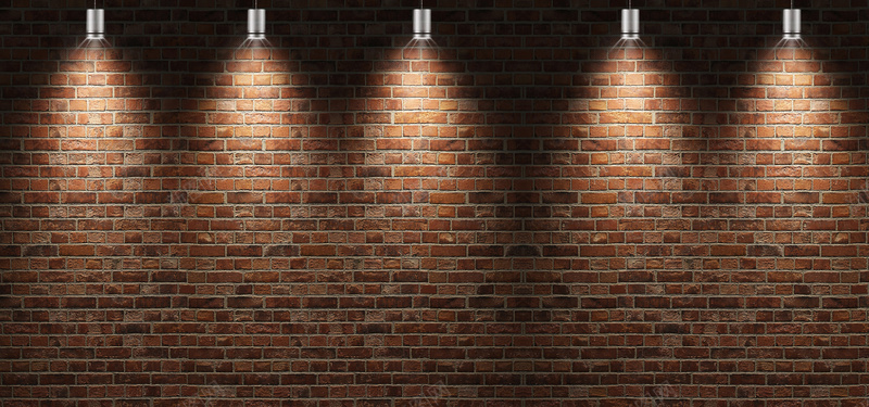 砖块背景墙照明灯背景背景