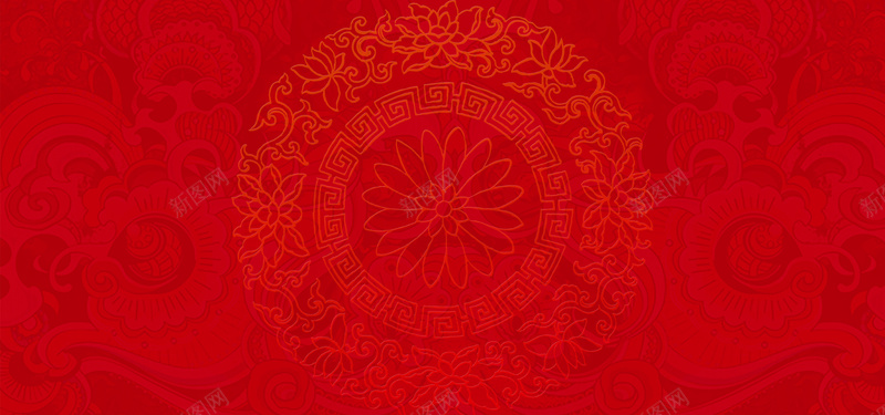 春节红色喜庆主题背景背景