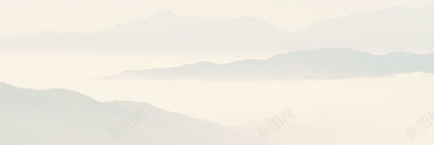 浅色背景山banner背景