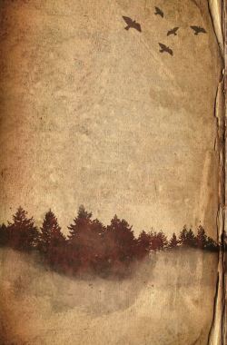 树木纸张背景背景