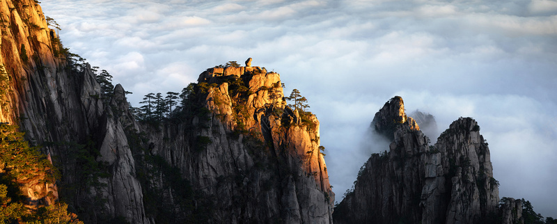 黄山背景jpg_88icon https://88icon.com 云雾 大气 山峰 摄影 海报banner 风景 黄山