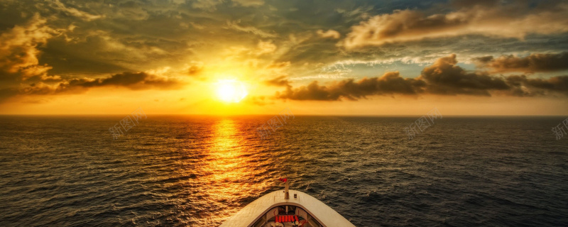 海上日出背景摄影图片