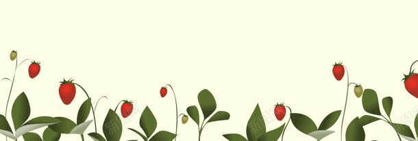精美韩国卡通banner背景jpg设计背景_88icon https://88icon.com 卡通背景 叶子 草莓