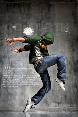 炫酷的舞者背景