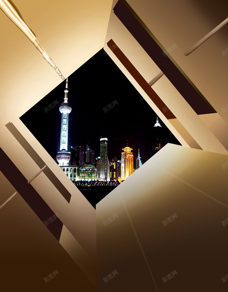 夜上海独特视角背景psd设计背景_88icon https://88icon.com 东方明珠 发展 城市 夜上海 夜晚 经济 视角 角度