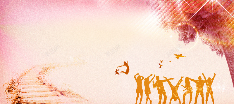 毕业季狂欢背景