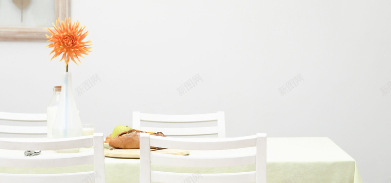 日系清新文艺花朵家居女装桌椅客厅美食淘宝背景摄影图片