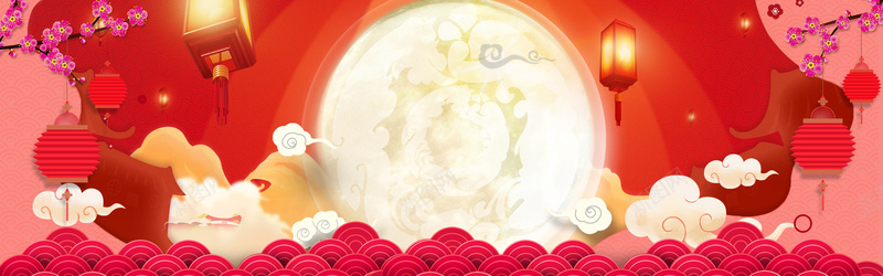 创意春节banner海报背景背景