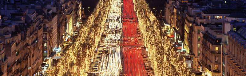 欧美建筑城市夜景banner壁纸摄影图片