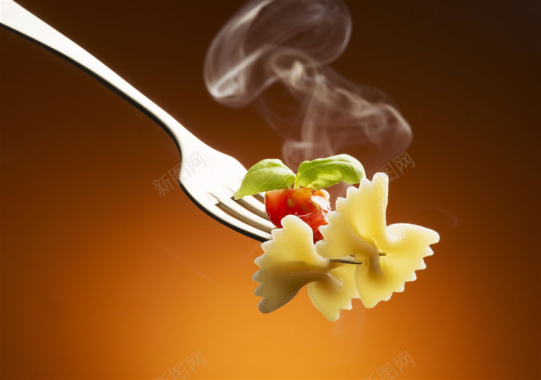 美味的意大利面食物背景摄影图片