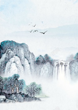 宁静装饰画3中国风山水意境装饰画高清图片
