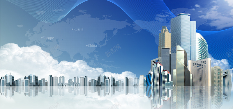 蓝天白云大海科技商务海报bannepsd设计背景_88icon https://88icon.com 几何 商务海报banner 大海 小清新 房地产 文艺 海报banner 白云 科技 蓝天