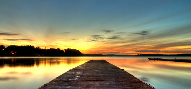 江南风景海报bannerjpg设计背景_88icon https://88icon.com 乌镇 傍晚 夕阳 平静 晚霞 江南 河水 码头 自然风景 霞光