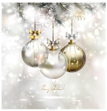 圣诞节背景海报矢量图背景