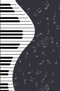 音乐会演奏会钢琴插画海报背景背景