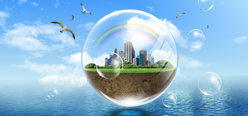 保护环境公益广告蓝色海报背景psd设计背景_88icon https://88icon.com 保护 公益 城市 大海 广告 彩虹 海报背景 海鸥 环境 白云 蓝天 蓝色