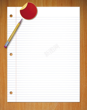 铅笔信纸红印背景背景