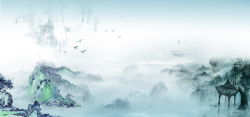 古韵模板下载水墨画广告风景高清图片