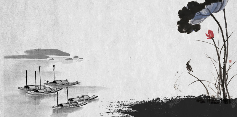 中国山水画psd设计背景_88icon https://88icon.com 中国山水画 中国风 山水 水墨 水彩